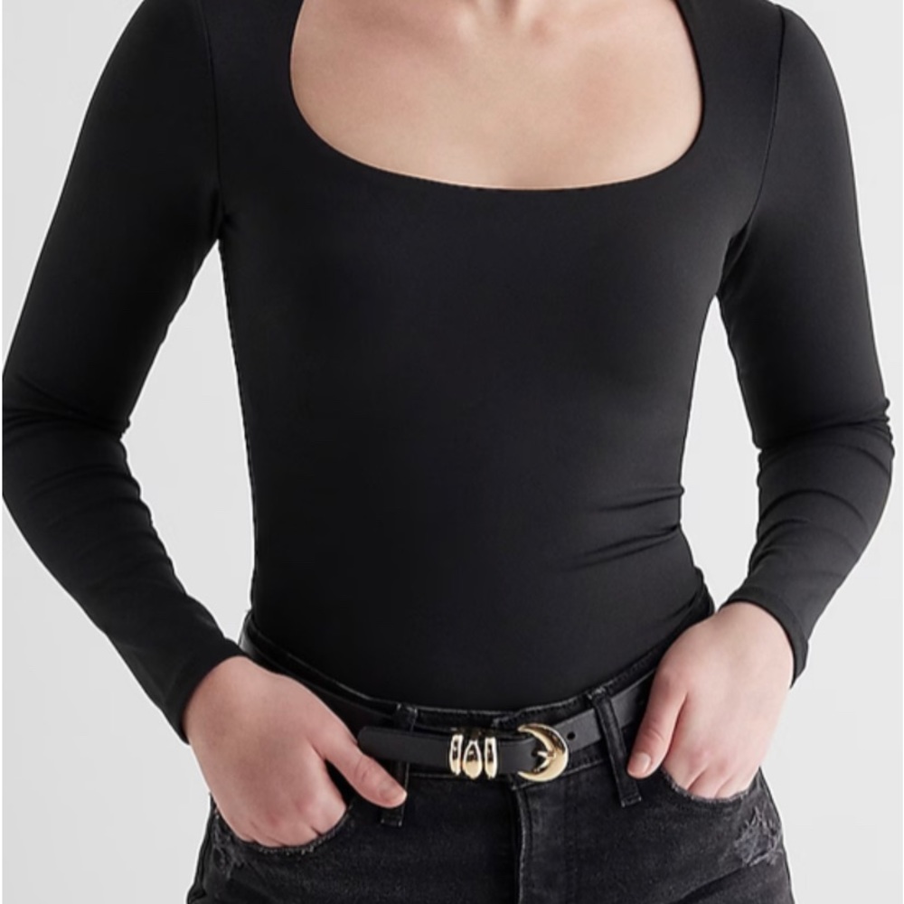 Express Body Contour Black Body Suit